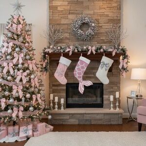 Pink Shimmer Mermaid 🧜♀️ Christmas Stocking